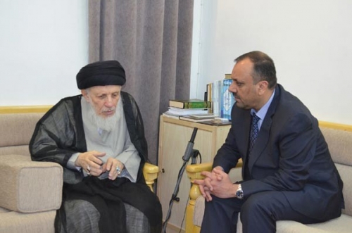 المرجع الحكيم ومحافظ النجف