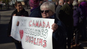 تظاهرات در حمايت از مسلمانان کانادا