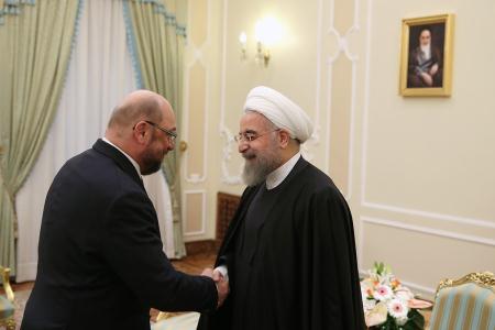 روحاني در ديدار رييس پارلمان اروپا