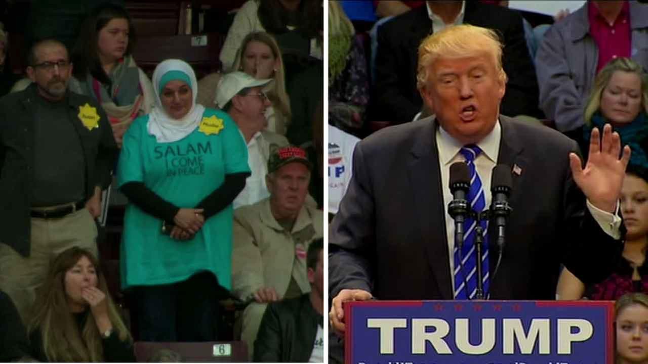 Woman ejected from Trump Rally
