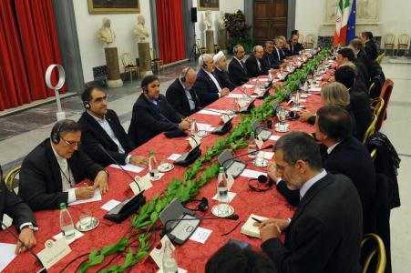 روحاني در نشست با نخست وزير ايتاليا