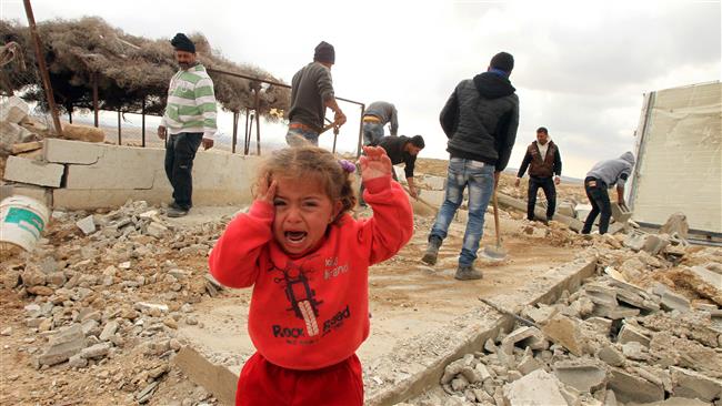 Destroying a Palestinian home