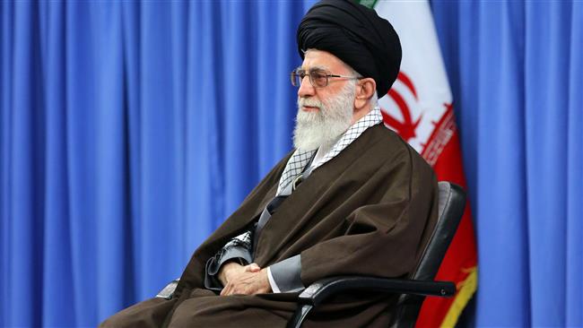 Ayatollah Khamenei in a meeting with eulogists on the occasion of the birth anniversary of Prophet Muhammad’s daughter Lady Fatimah al-Zahra, March 30, 2016.
