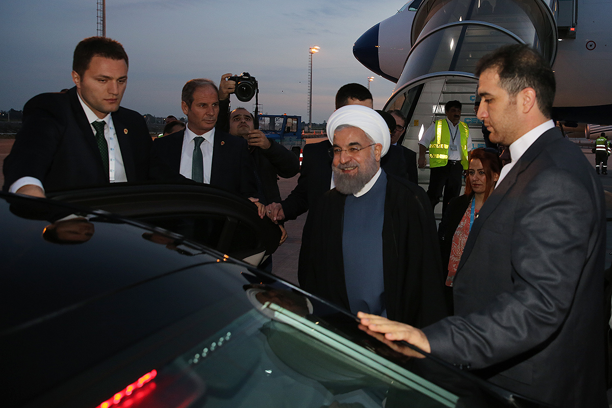 ورود روحاني به استانبول