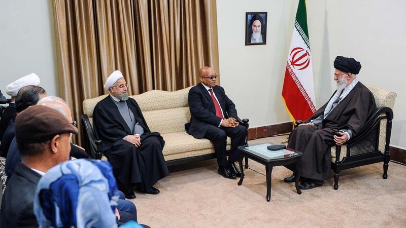 حضرت آیت اللہ العظمی سید علی خامنہ ای اور جیکب زوما