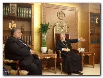 The Primate of the Armenian Apostolic Church, the Catholicos of Cilicia, Aram I