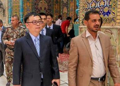 چن ویچینگ سفیر جمهوری خلق چین در بغداد و حضور در نجف اشرف