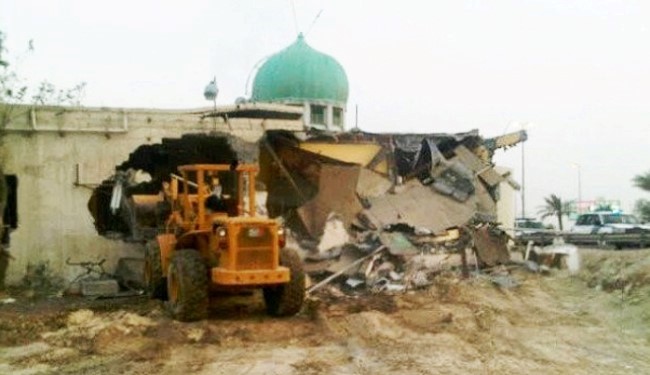 تخریب مساجد در بحرین به دست آل خلیفه