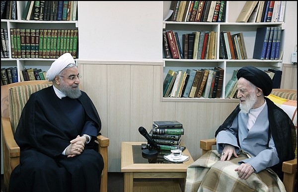 President Rouhani and Ayatollah Shobeyri-Zanjani