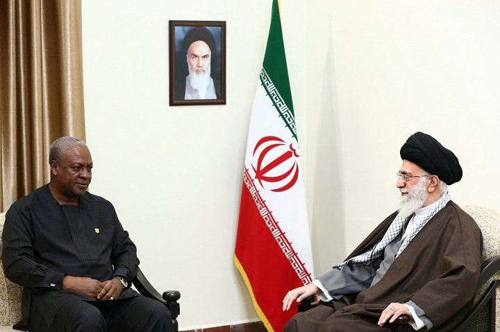 Ayatollah Khamenei and John Dramani Mahama,