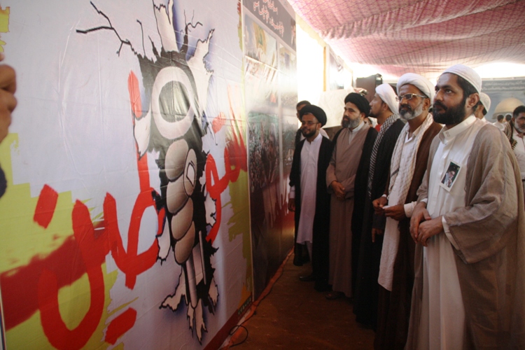 فلسطین تصویری نمائش کراچی پاکستان 