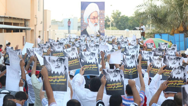 تحصن دفاع از شیخ عیسی قاسم در بحرین