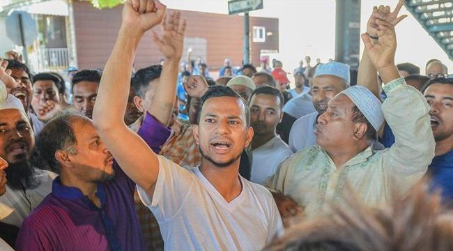 US Muslims protesting