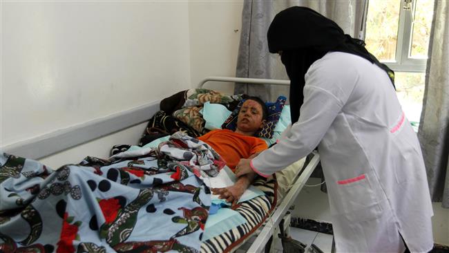 A Yemeni child who was wounded in a Saudi airstrikes near the capital, Sana’a, receives treatment at a hospital