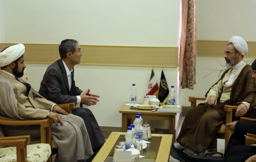 Ayatollah Arafi receives French mathematician to Qom