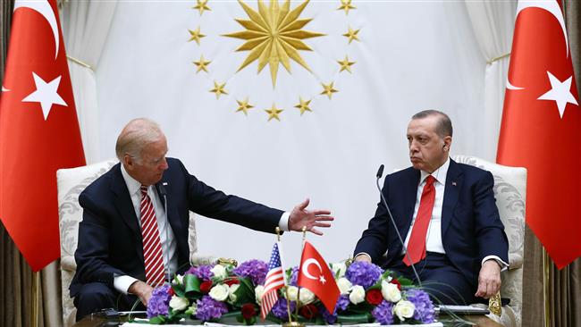 یدار رجب طیب اردوغان، رئیس جمهور ترکیه با جو بایدن، معاون رئیس جمهور امریکا 