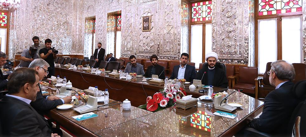 دیدار دبیرکل مقاومت اسلامی نُجَباء با لاریجانی رئیس مجلس شورای اسلامی