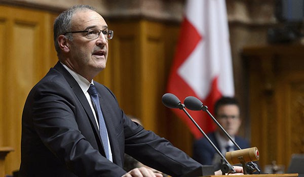 Swiss Defense Minister Guy Parmelin
