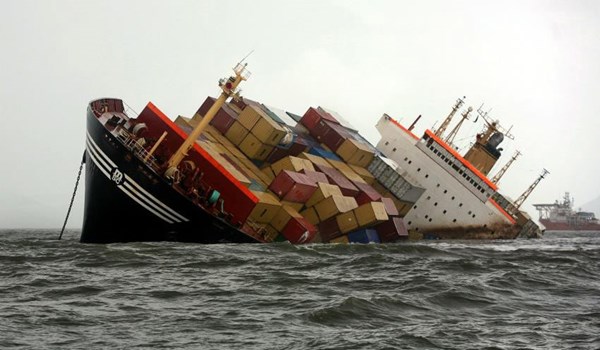 An Indian cargo ship loaded with vehicles and food supplies sank off the coast of Oman as it sailed towards Yemen, media reports said.