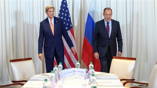 US Secretary of State John Kerry and Russian Foreign Minister Sergei Lavrov meet on August 26, 2016 in Geneva.