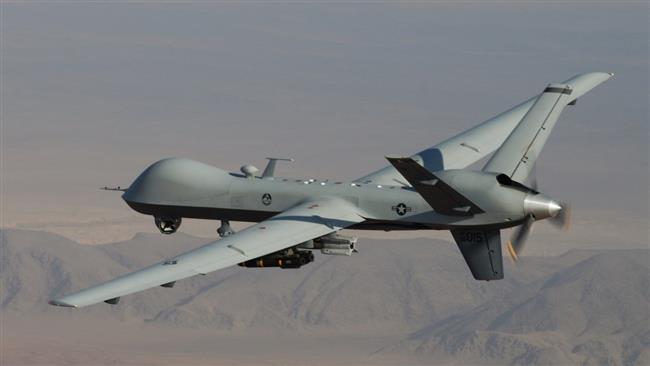 This file photo shows an MQ-9 Reaper drone operated by the US Air Force.