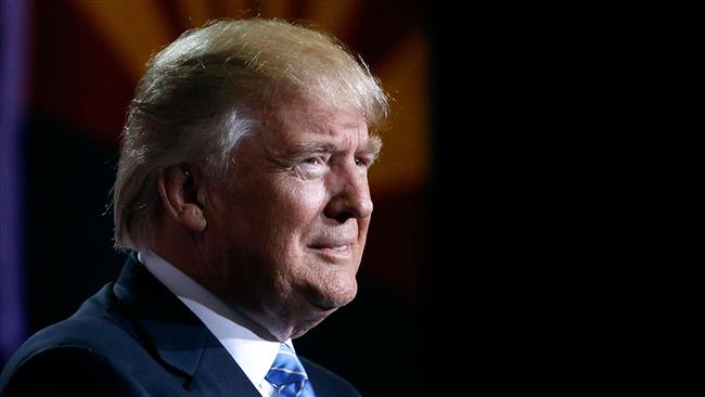 US Republican presidential nominee Donald Trump speaks during a campaign rally in Phoenix, Arizona, August 31, 2016. (AFP photo)