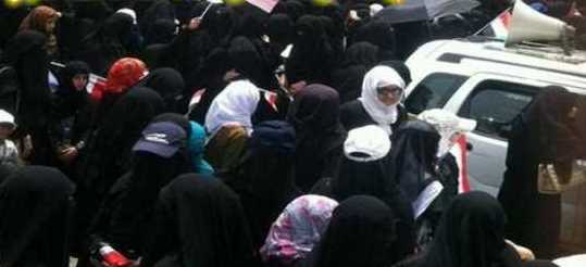 سعودی اتحاد کے خلاف یمنی خواتین کا