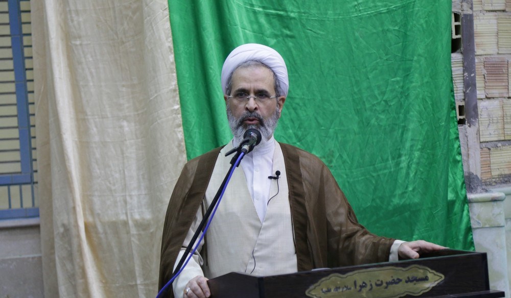 Ayatollah Arafi at Hazrat Zahra Mosque, Qom