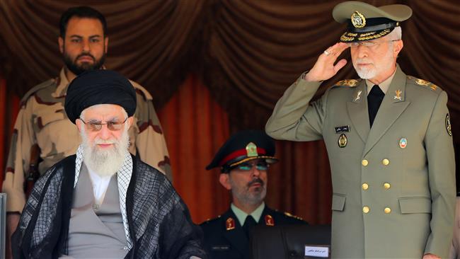 Ayatollah Khamenei attends the graduation ceremony for Army cadets in Tehran, September 28, 2016