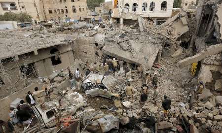 تخریب کشور یمن از سوی عربستان سعودی