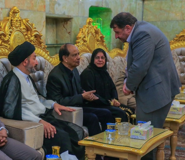 السفير البنغلاديشي في أول زيارة له الى العتبة العلوية المقدسة 