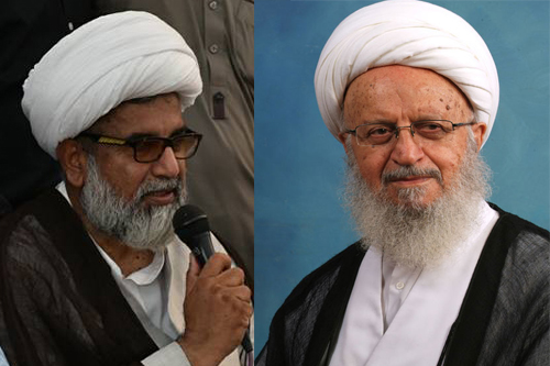 Allamah Rajah Nasir Abbas Jafari and Ayatollah Makarem-Shirazi