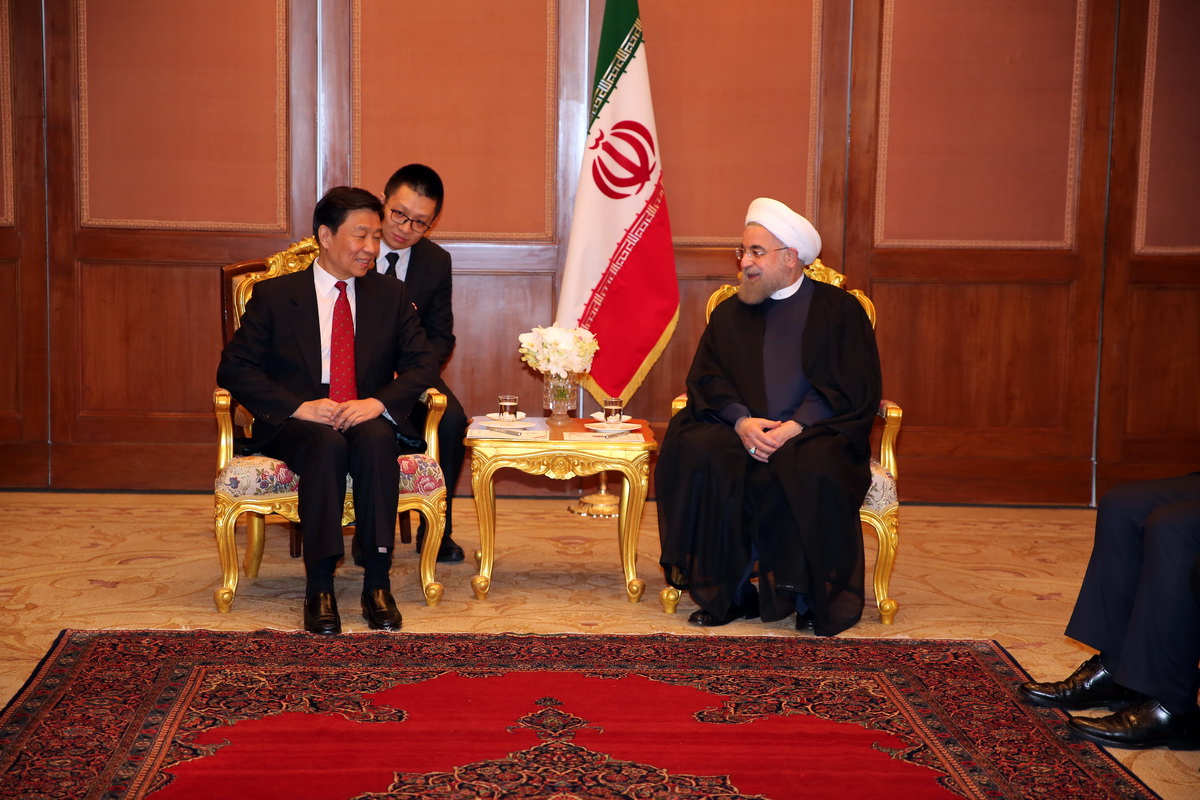 روحانی در دیدار معاون رییس جمهور چین