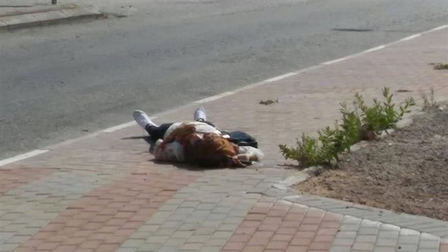 This picture shows the body of a girl shot dead by Israeli forces in the West Bank, October 19, 2016.