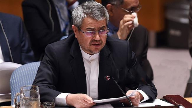 Iran’s Ambassador and Permanent Representative to the United Nations, Gholam Ali Khoshroo (Photo by AFP)