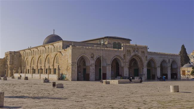 The file photo shows a view of al-Aqsa Mosque in East Jerusalem al-Quds.