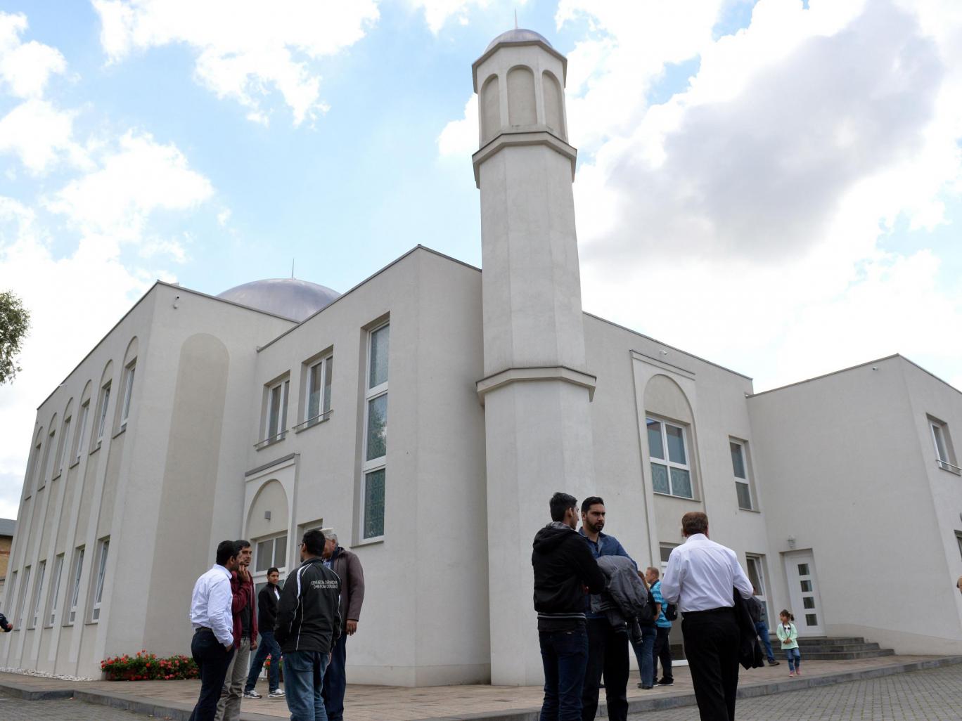 People stand in front of the Khadija mosque in Berlin Getty