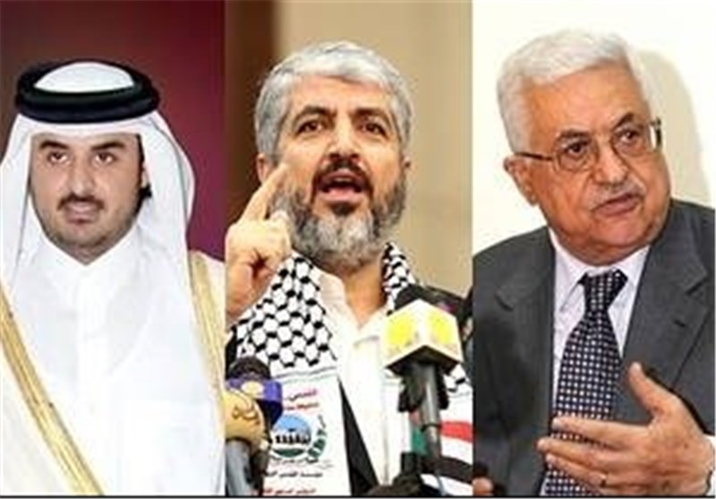 دیدار محمود عباس و خالد مشعل در قطر