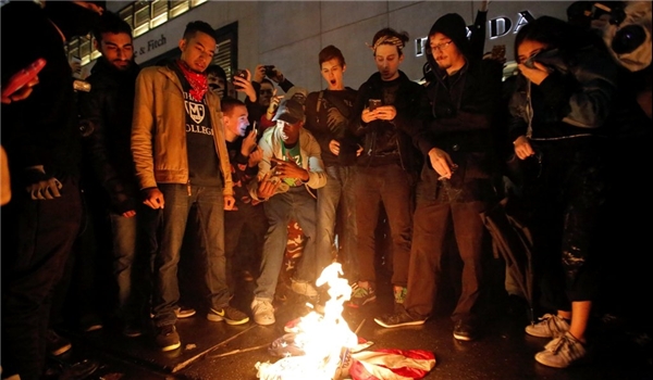 protest against the victory of Donald Trump