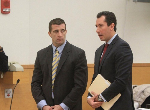 Christopher Nelson successfully petitioned a judge Friday to modify an order of protection barring him from approaching NYPD officer Aml Elsokary, because the two are virtually neighbors