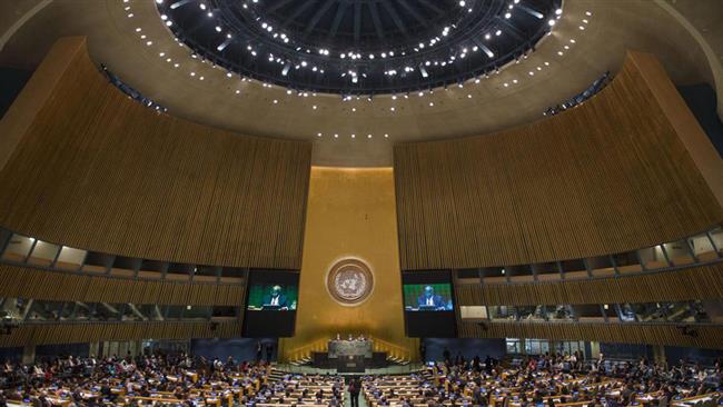 the UN General Assembly
