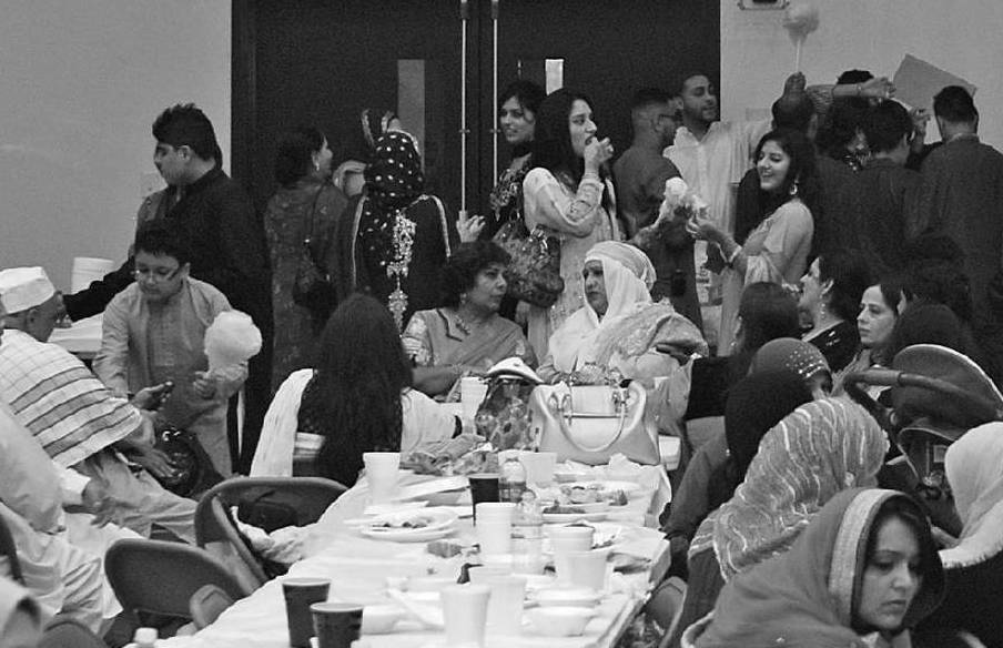 A group celebrates Eid Al-Adha, one of the most important Muslim holidays, at the Islamic Center for Greater Chattanooga.