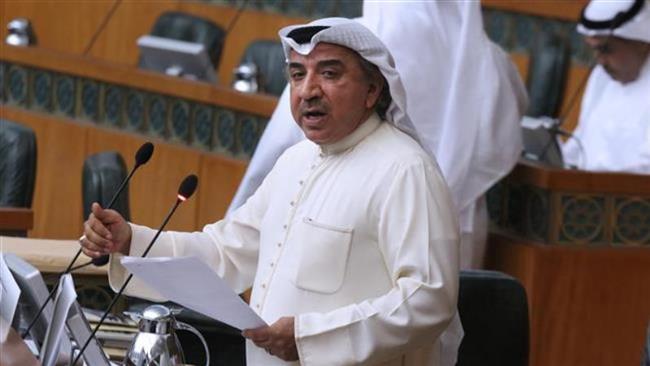File photo shows former Kuwaiti lawmaker Abdulhameed Dashti speaking during a parliament session in Kuwait City. (Photo by AFP)