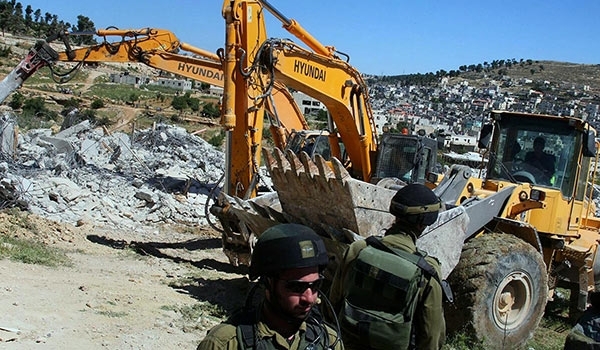 Israel Illegal Settlement demolishing Palestinian houses