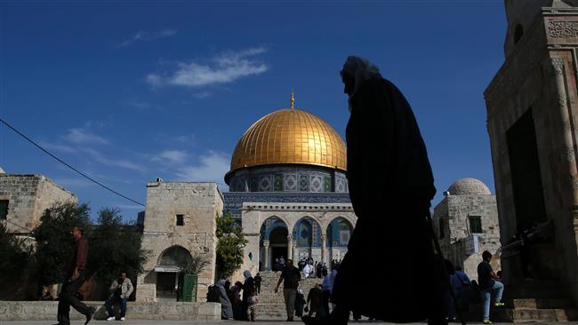 A view of the Dome of Rock at the Al-Aqsa Mosque compound after the Friday prayer in Jerusalem al-Quds on November 11, 2016