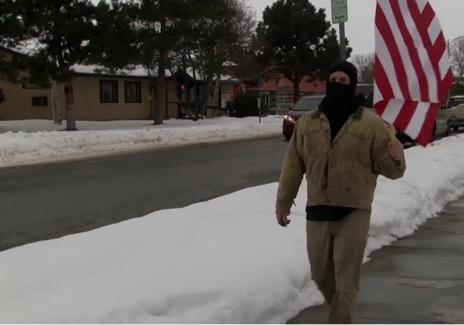 Armed masked man detained while protesting in front of Bozeman Islamic center