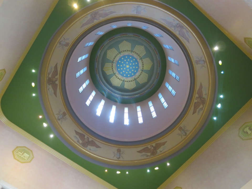 The inside of the Oregon Capitol