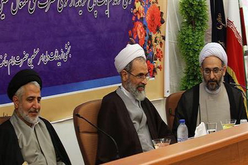Hujjat al-Islam Sayyed Mahmoud Kaviani and Ayatollah Arafi