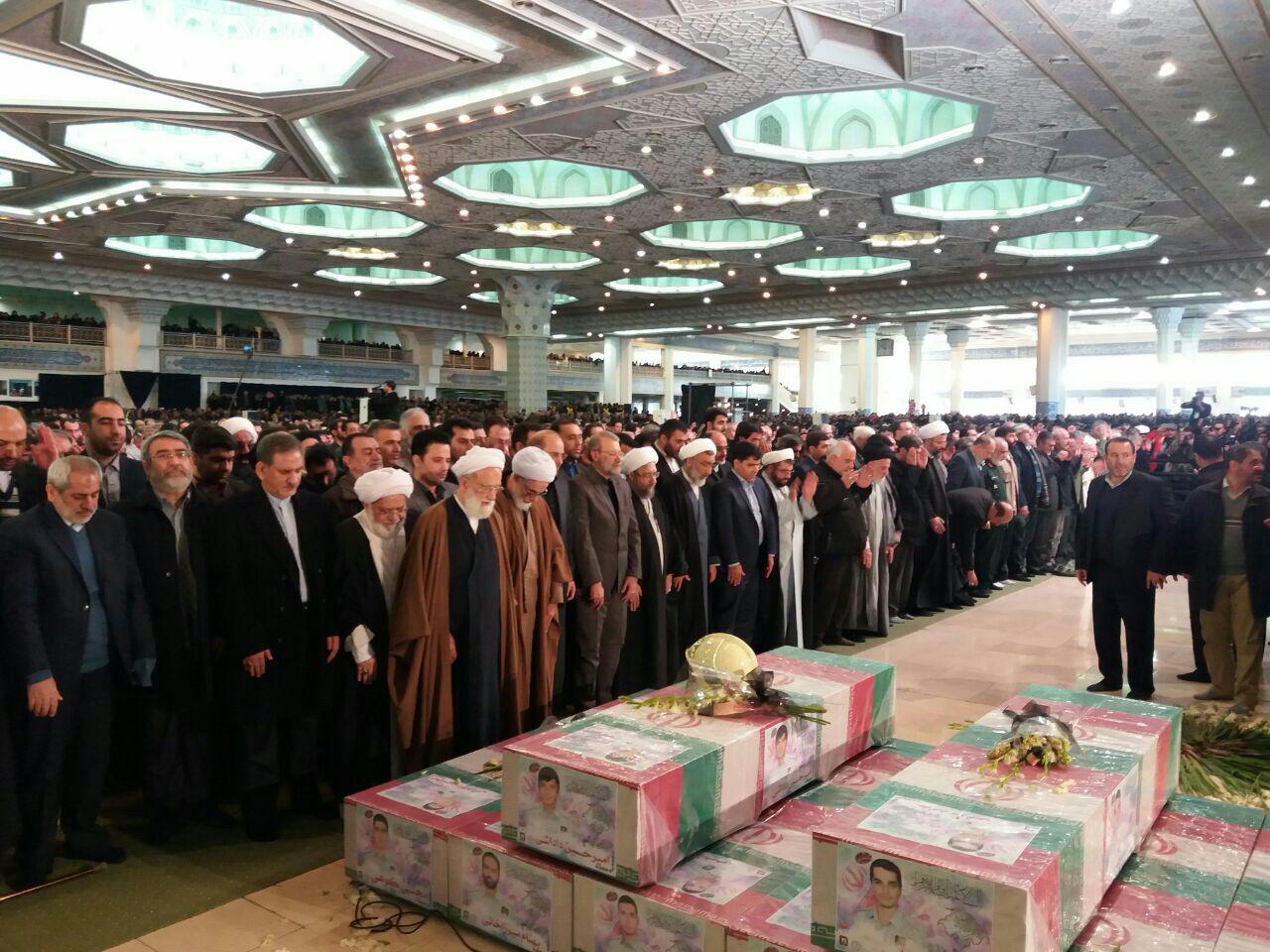 مراسم تشییع شهدای پلاسکو