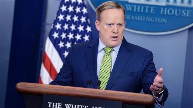 White House Press Secretary Sean Spicer speaks during a briefing at the White House February 2, 2017 in Washington, DC. (Photo by AFP)